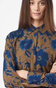 Boomerang - ADINA PRINTED BLOUSE - Cinnamon