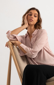 Boomerang - Camilla solid shirt - Pale blush