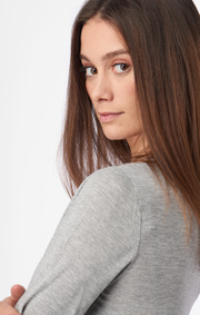 Boomerang - Elva t - Lt grey melange