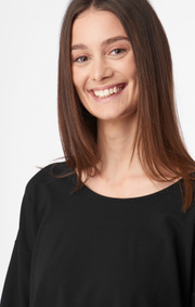 Boomerang - GRETA INTERLOCK TOP - Black