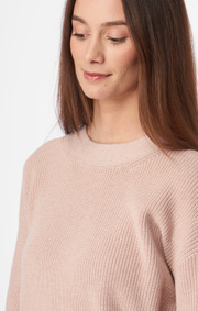 Boomerang - MARY ORGANIC COTTON SWEATER - Pale blush