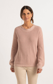 Boomerang - MARY ORGANIC COTTON SWEATER - Pale blush