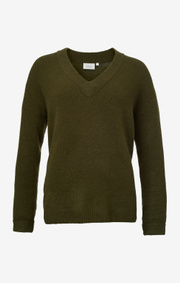 Boomerang - Rutan v-neck sweater - Winter moss