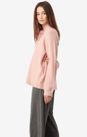 Boomerang - Rutan v-neck sweater - Pale blush