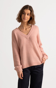 Boomerang - Rutan v-neck sweater - Pale blush