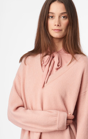 Boomerang - Rutan v-neck sweater - Pale blush