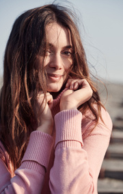 Boomerang - EBBA POLO SWEATER - Pale blush