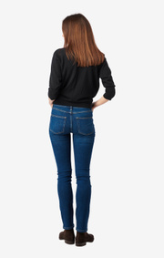 Boomerang - SAGA KNITTED WRAP SWEATER - Black