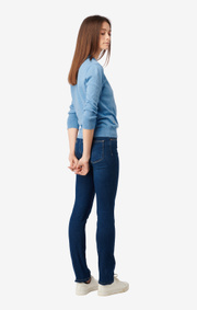 Boomerang - SAGA KNITTED WRAP SWEATER - Blue dusk