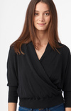 SAGA KNITTED WRAP SWEATER