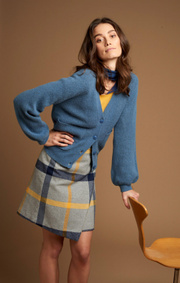 Boomerang - IRMA CARDIGAN - Blue dusk