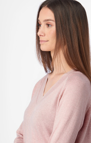 Boomerang - SALA V-NECK SWEATER - Pale blush