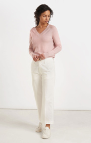 Boomerang - SALA V-NECK SWEATER - Pale blush