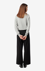 Boomerang - SALA V-NECK SWEATER - Grey melange