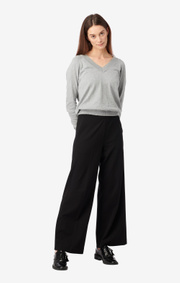 Boomerang - SALA V-NECK SWEATER - Grey melange