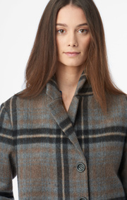 Boomerang - MAGGIE CHECK COAT - Grey melange