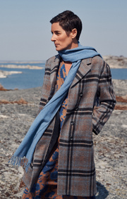 Boomerang - MAGGIE CHECK COAT - Grey melange