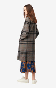 Boomerang - MAGGIE CHECK COAT - Grey melange