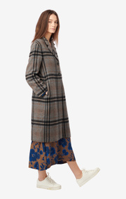 Boomerang - MAGGIE CHECK COAT - Grey melange