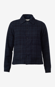 Boomerang - MARIA CHECK OVERSHIRT - Night sky