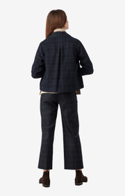 Boomerang - MARIA CHECK OVERSHIRT - Night sky