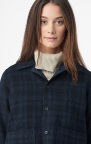 Boomerang - MARIA CHECK OVERSHIRT - Night sky