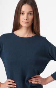 Boomerang - LOU KNITTED DRESS - Bright nautic
