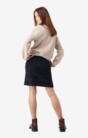 Boomerang - VANJA CHECKED SKIRT - Night sky