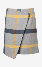 Boomerang - VANESSA WRAP SKIRT - Lt grey melange