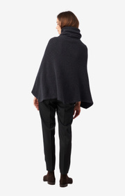 Boomerang - Maggan poncho - Midnight blue