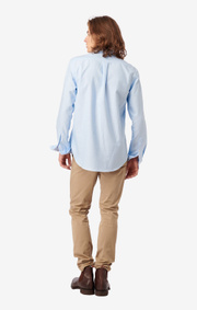 Boomerang - NILS ORGANIC COTTON SOLID OXFORD T.A. FIT B. SHIRT - Ice blue