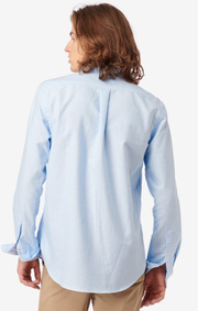 Boomerang - NILS ORGANIC COTTON SOLID OXFORD T.A. FIT B. SHIRT - Ice blue