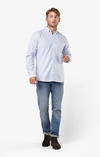 NILS ORG. COTTON STRIPE OXFORD T.A. FIT B.D. SHIRT