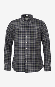 Boomerang - DANIEL THIN FLANEL SHIRT - Grey melange