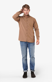 Boomerang - Arvid shirt tailored fit - Otter