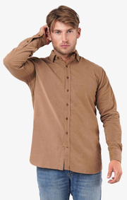 Boomerang - Arvid shirt tailored fit - Otter