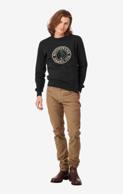 Boomerang - PELLE CREW NECK SWAETSHIRT - Black