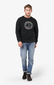 Boomerang - Pelle crew neck sweatshirt - Black