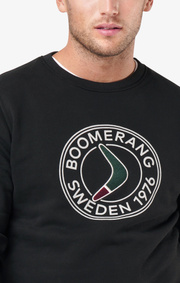 Boomerang - Pelle crew neck sweatshirt - Black