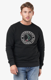Boomerang - Pelle crew neck sweatshirt - Black