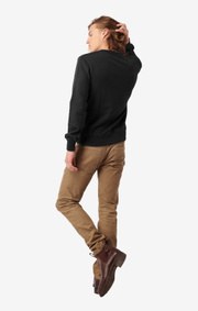 Boomerang - PELLE CREW NECK SWAETSHIRT - Black