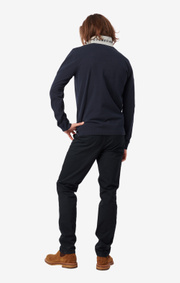 Boomerang - JOEL ORGANIC COTTON L.S. POLO PIQUÉ - Night sky