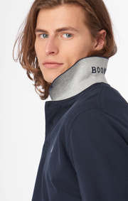 Boomerang - JOEL ORGANIC COTTON L.S. POLO PIQUÉ - Night sky