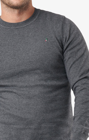 Boomerang - Noel crew neck sweater - Grey melange