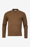 SIMON COTTON CASHMERE POLO SWEATER