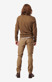 Boomerang - SIMON COTTON CASHMERE POLO SWEATER - Cinnamon