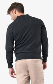 Boomerang - Simon polo sweater - Dk grey mela