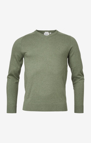 Boomerang - DANNY V-NECK SWEATER - Amazon green