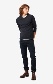 Boomerang - DANNY V-NECK SWEATER - Night sky