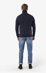 Boomerang - Esbjörn turtle neck sweater - Night sky